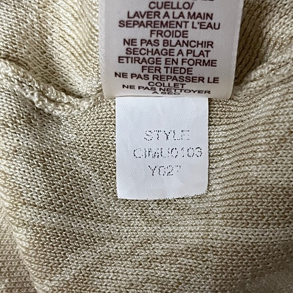 Sigrid Olsen Women's Sleeveless Embellished Knit Floral Crop Top Size Silk S - Picture 6 of 10